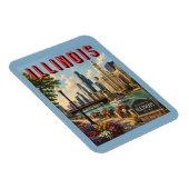 Illinois Chicago-rivier Magneet (Rechterzijde)