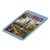 Illinois Chicago-rivier Magneet (Linkerzijde)