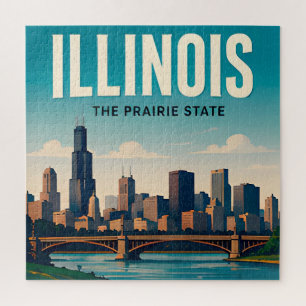 Illinois Chicago Springfield Midwest Reizen Legpuzzel