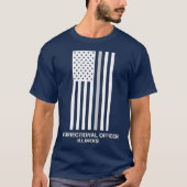 Illinois Correctional Officer Thin Grey Line T-shirt (Voorkant)