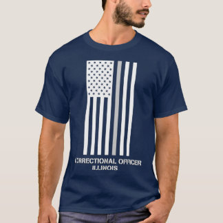 Illinois Correctional Officer Thin Grey Line T-shirt