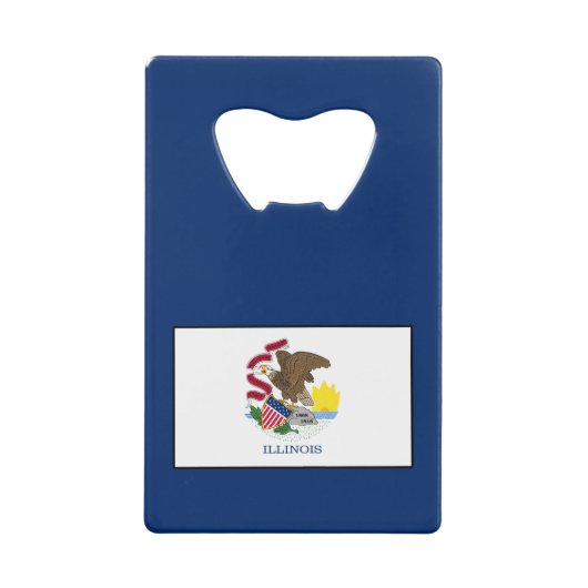 Illinois Creditkaart Flessenopener (Voorkant)