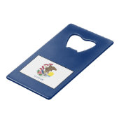 Illinois Creditkaart Flessenopener (Voorkant Gekanteld)