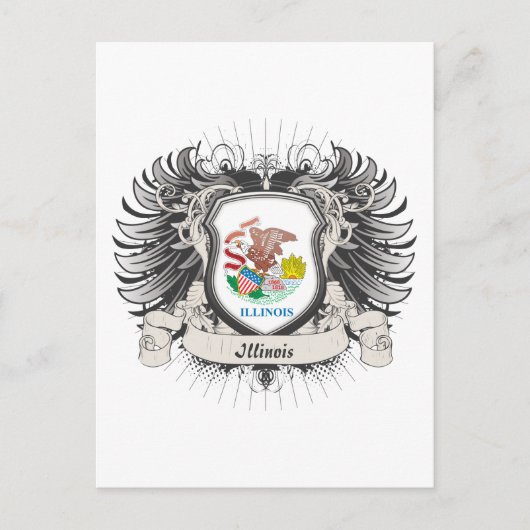 Illinois Crest Briefkaart (Voorkant)