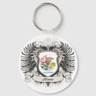 Illinois Crest Sleutelhanger
