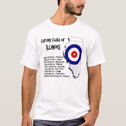 Illinois Curling Clubs T-shirt (Voorkant)