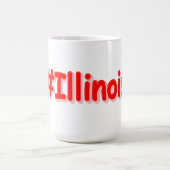 "#Illinois " Cute Design. Bestel nu Koffiemok (Center)