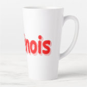 "#Illinois " Cute Design. Bestel nu Latte Mok (Rechts)