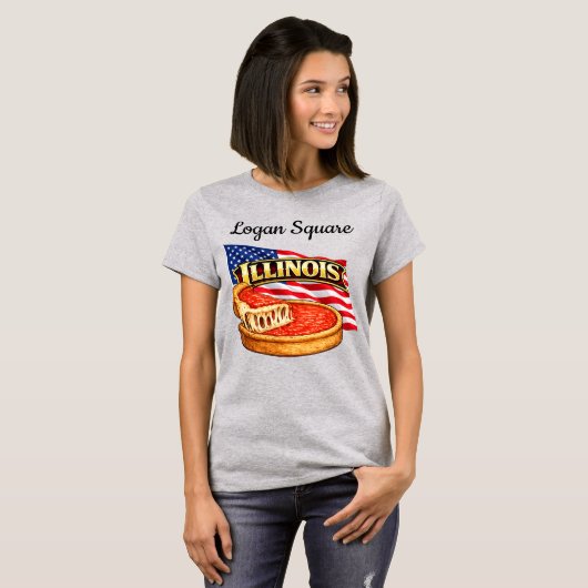 Illinois Dames T-shirt (Voorkant volledig)
