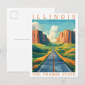 Illinois de Prairie State Verenigde Staten Travel  Briefkaart (Voorkant / Achterkant)