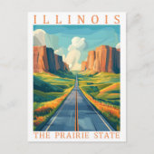 Illinois de Prairie State Verenigde Staten Travel  Briefkaart (Voorkant)
