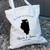 Illinois Destination Wedding Welcome Bag Tas