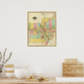 Illinois en Missouri 4 Poster (Keuken)