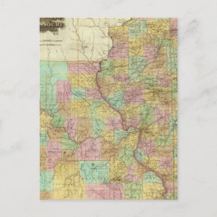 Illinois en Missouri Briefkaart