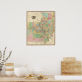 Illinois en Missouri Poster (Keuken)