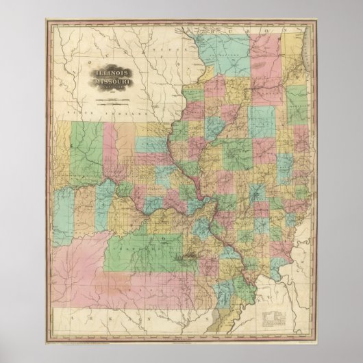 Illinois en Missouri Poster (Voorkant)