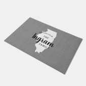 Illinois Familie Monogram Staat Doormat Deurmat (Schuin)