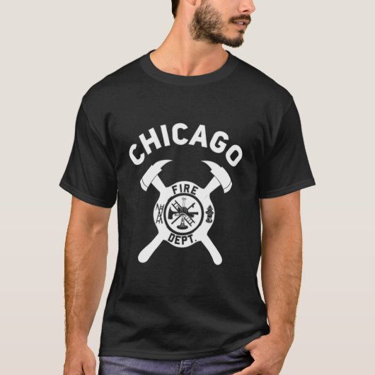 Illinois Fire Department Chicago Firefighter T-shirt (Voorkant)
