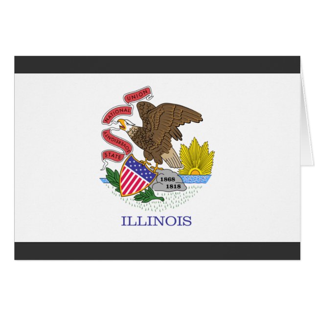 Illinois Flag (Voorkant Horizontaal)