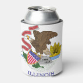 Illinois Flag Blikjeskoeler (Blikje Voorkant)