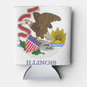 Illinois Flag Blikjeskoeler