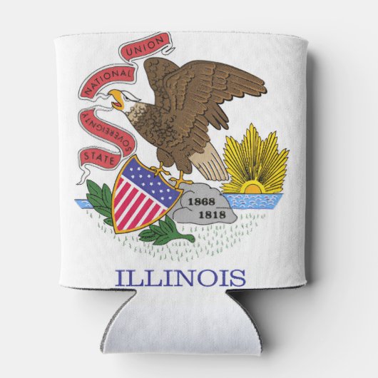 Illinois Flag Blikjeskoeler (Achterkant)