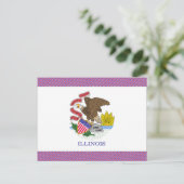 Illinois Flag Briefkaart (Staand voorkant)