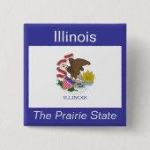 Illinois Flag Button (Voorkant)