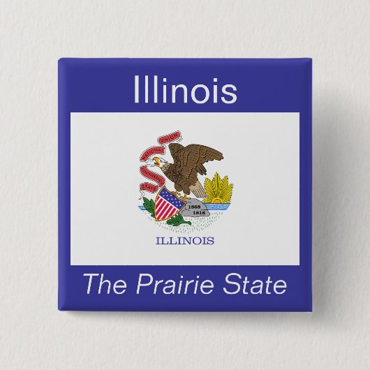 Illinois Flag Button (Voorkant)