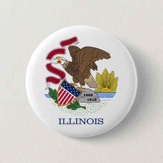 Illinois Flag Button (Voorkant)