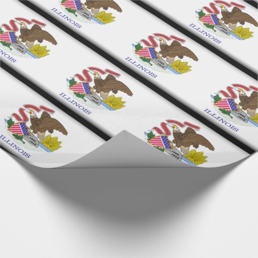 Illinois Flag Cadeaupapier (Hoek)