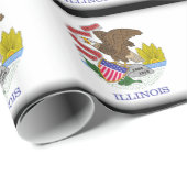 Illinois Flag Cadeaupapier (Rol Hoek)
