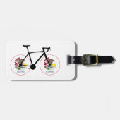 Illinois Flag Cycling Bagagelabel (Voorkant horizontaal)