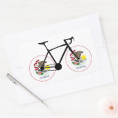 Illinois Flag Cycling Rechthoekige Sticker (Envelop)