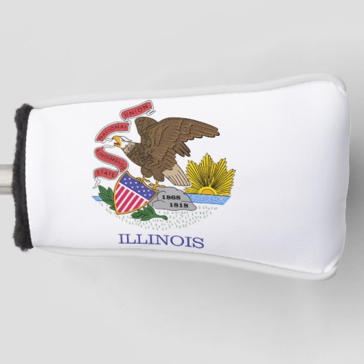 Illinois Flag Golfheadcover (Voorkant)