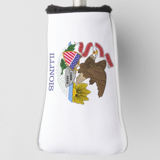 Illinois Flag Golfheadcover (Draai 90)