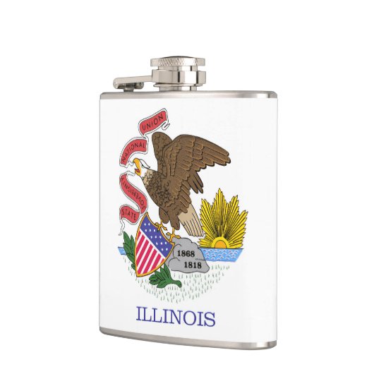 Illinois Flag Heupfles (Links)
