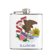 Illinois Flag Heupfles (Voorkant)