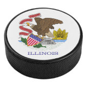 Illinois Flag Hockey Puck (3/4)