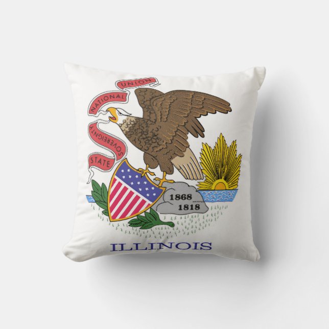 Illinois Flag Kussen (Voorkant)