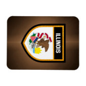 Illinois Flag Magneet (Horizontaal)