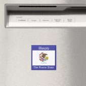 Illinois Flag Magnet (Insitu (Vaatwasser))