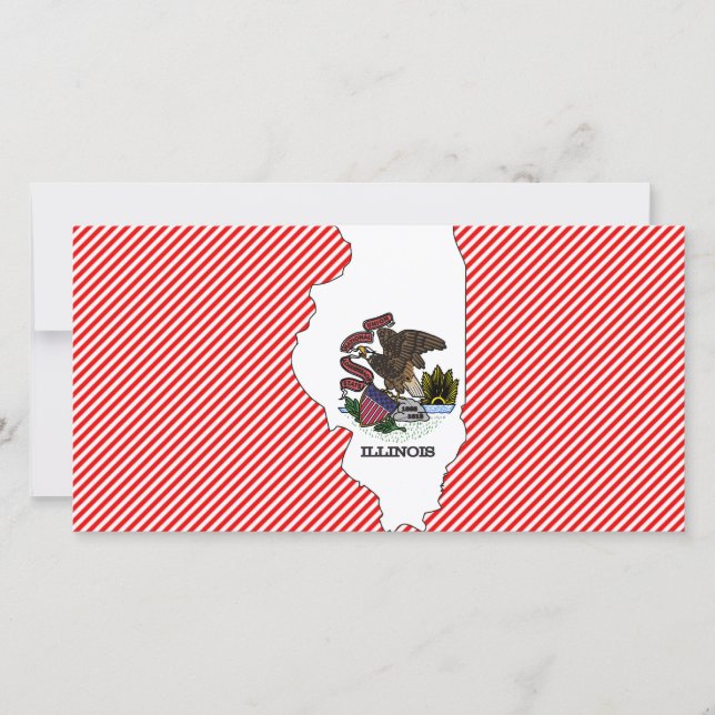Illinois Flag Map (Voorkant)