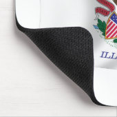 Illinois Flag Mousepad Muismat (Hoek)
