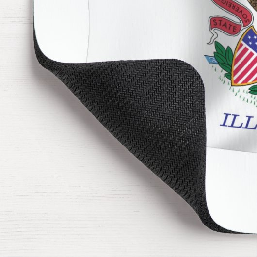 Illinois Flag Mousepad Muismat (Hoek)