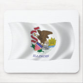 Illinois Flag Mousepad Muismat (Voorkant)