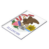 Illinois Flag Notitieboek (Linkerzijde)