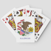 Illinois Flag Pokerkaarten (Achterkant)
