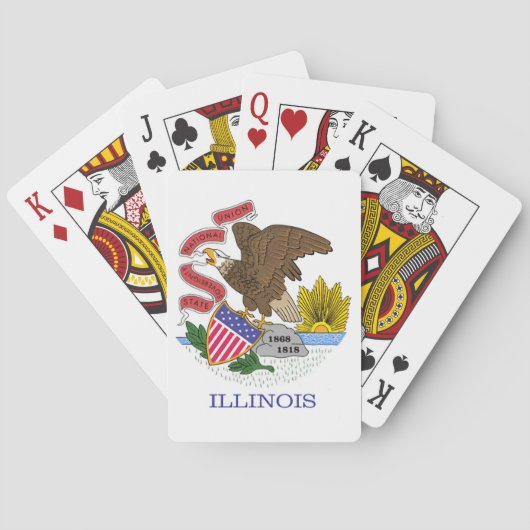 Illinois Flag Pokerkaarten (Achterkant)