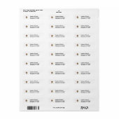 Illinois Flag Retour Adres Label (Full Sheet)